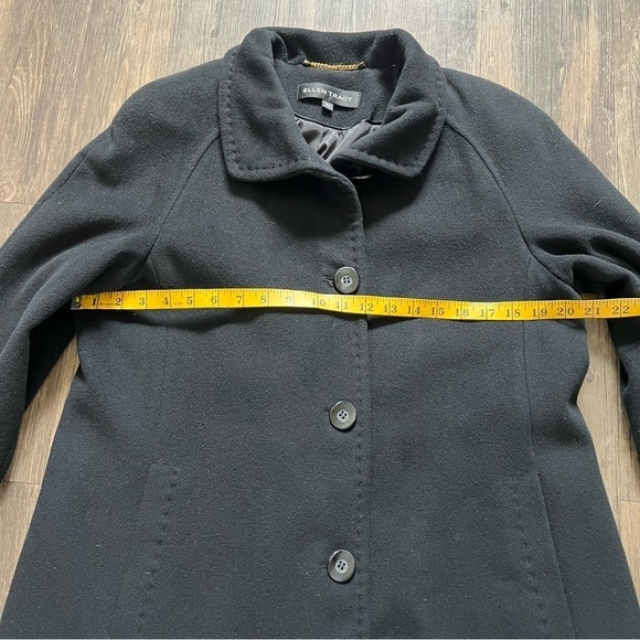 Ellen Tracy Women’s Black Wool Jacket 3 Button Up
Collared Long Sleeve Size M - Picture 14 of 15